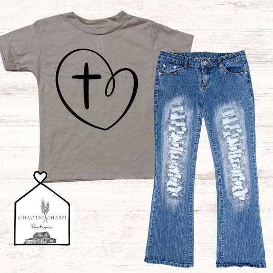 Heart with Cross t-shirt