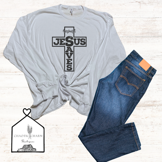 Jesus Saves long sleeve t-shirt