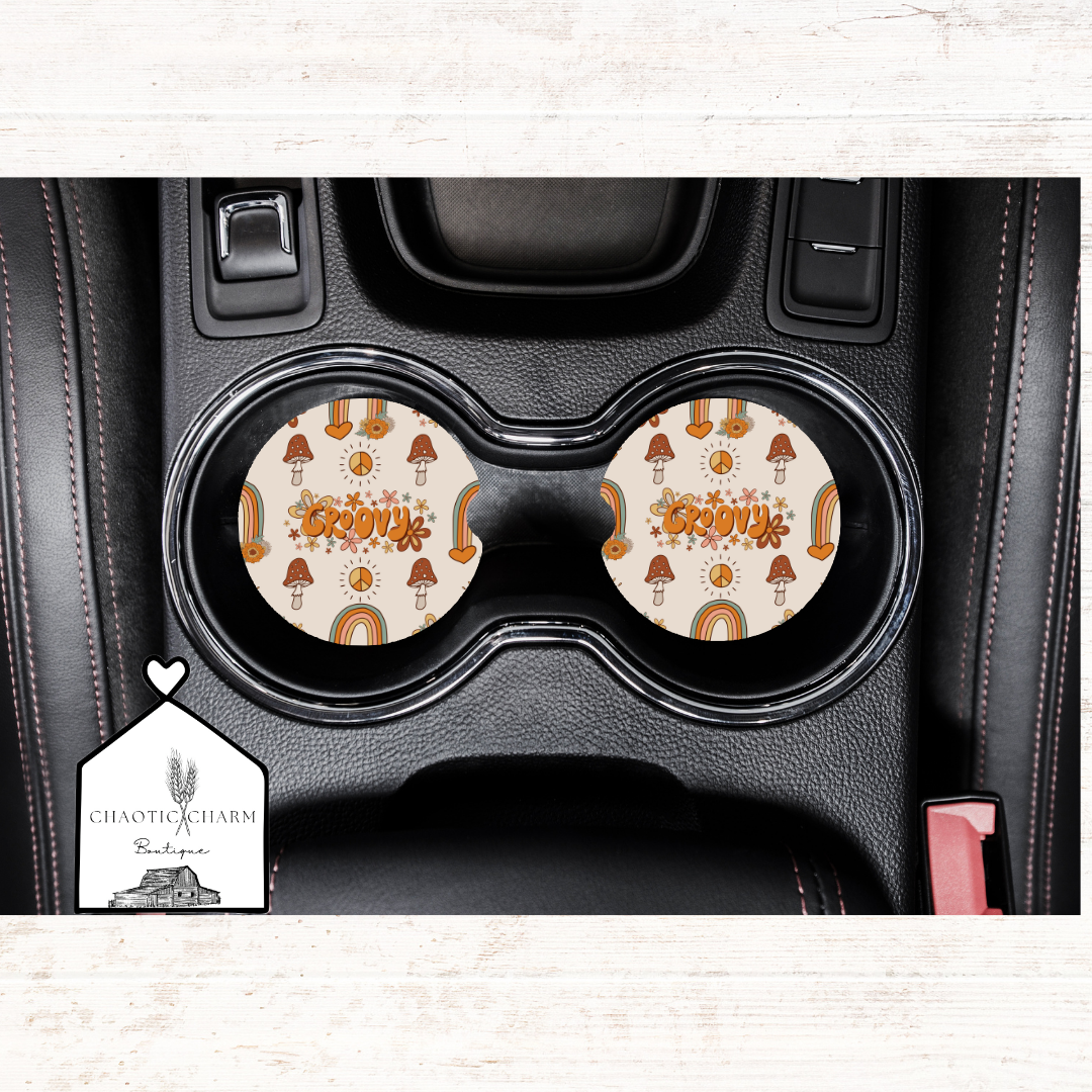 Groovy Car Coasters