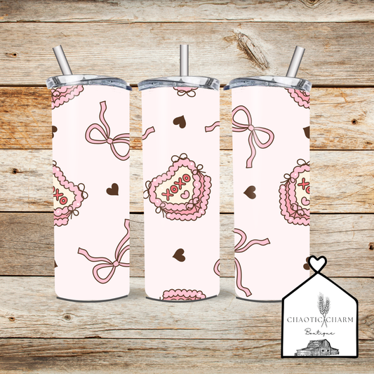 XOXO cake 20oz tumbler