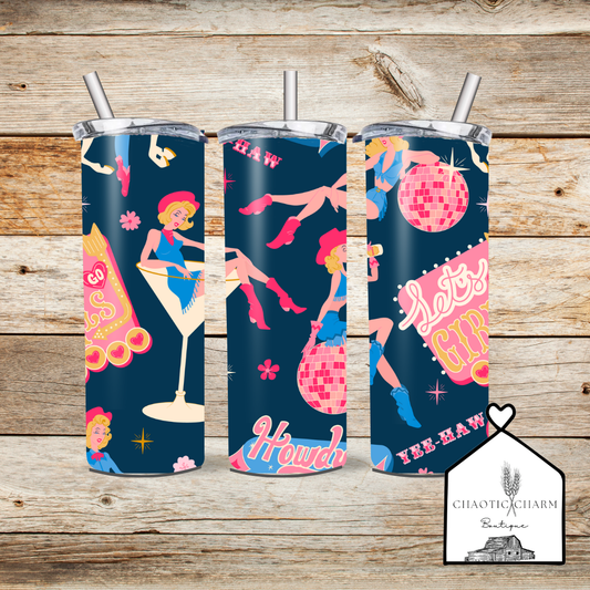 Yee Haw Cowgirl 20oz tumbler